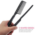 Foldable V Shaped Straightening Comb Hair Straightener Comb for Salon Lightweight Durable Salon Hair Straightener Combs