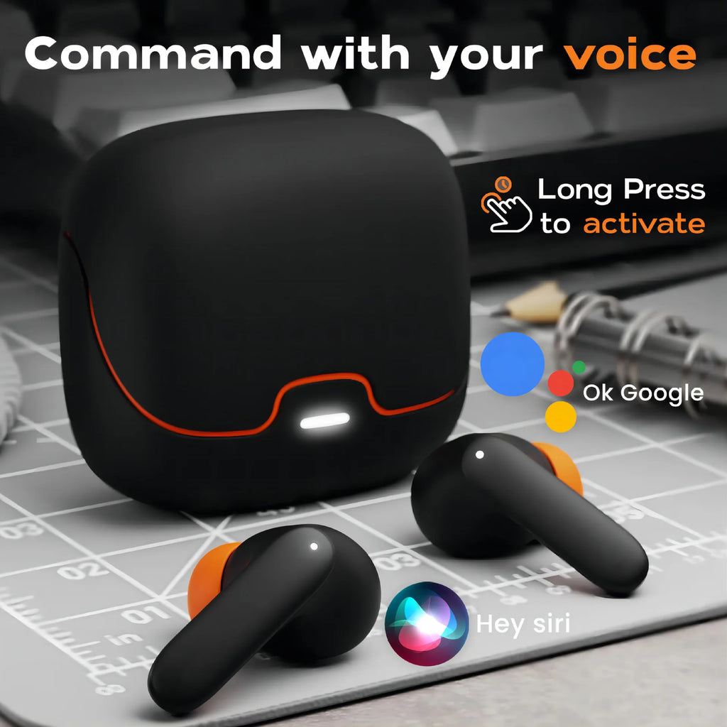 TWS Wireless Earphones 5.4 Bluetooth Ultra-low Latency Dual Microphone ENC Noise Cancelling in Ear Bluetooth Earphones