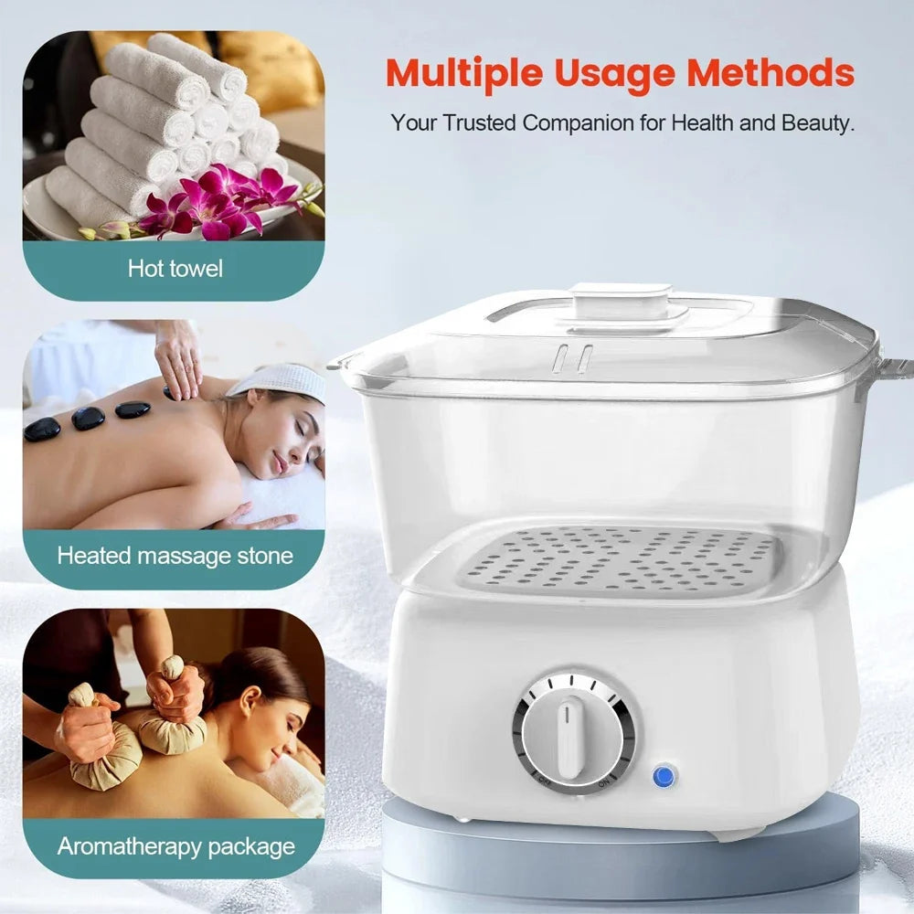 Portable Hot Towel Warmer Rapid Heating Towel Steamer for Holding 12 Mini Wet Towels Small Towel Heater for Bathroom Spa,Salon