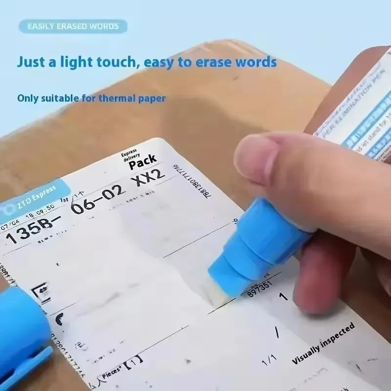 1/2/3pcs Thermal Paper Eraser Pen Express Privacy Applicator Privacy