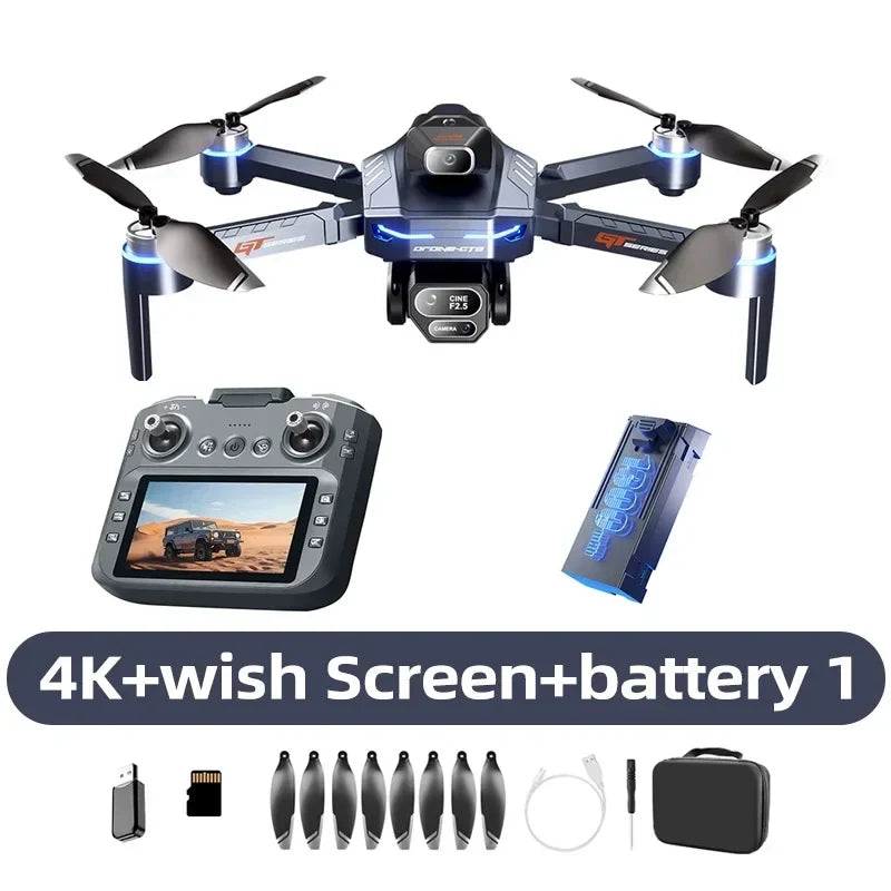 Lenovo GT8 Drone 8K 4K Professional + Dual Camera GPS FPV Brushless Motor Optical Flow Hovering Folding Quadcopter RC Dron Toy X