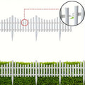4PCS Garden Fences, Outdoor Lawn Pile Plastic Edge, Flower Fences, Decorative Plastic Lawn Edge Fences, Pet Dog Fences