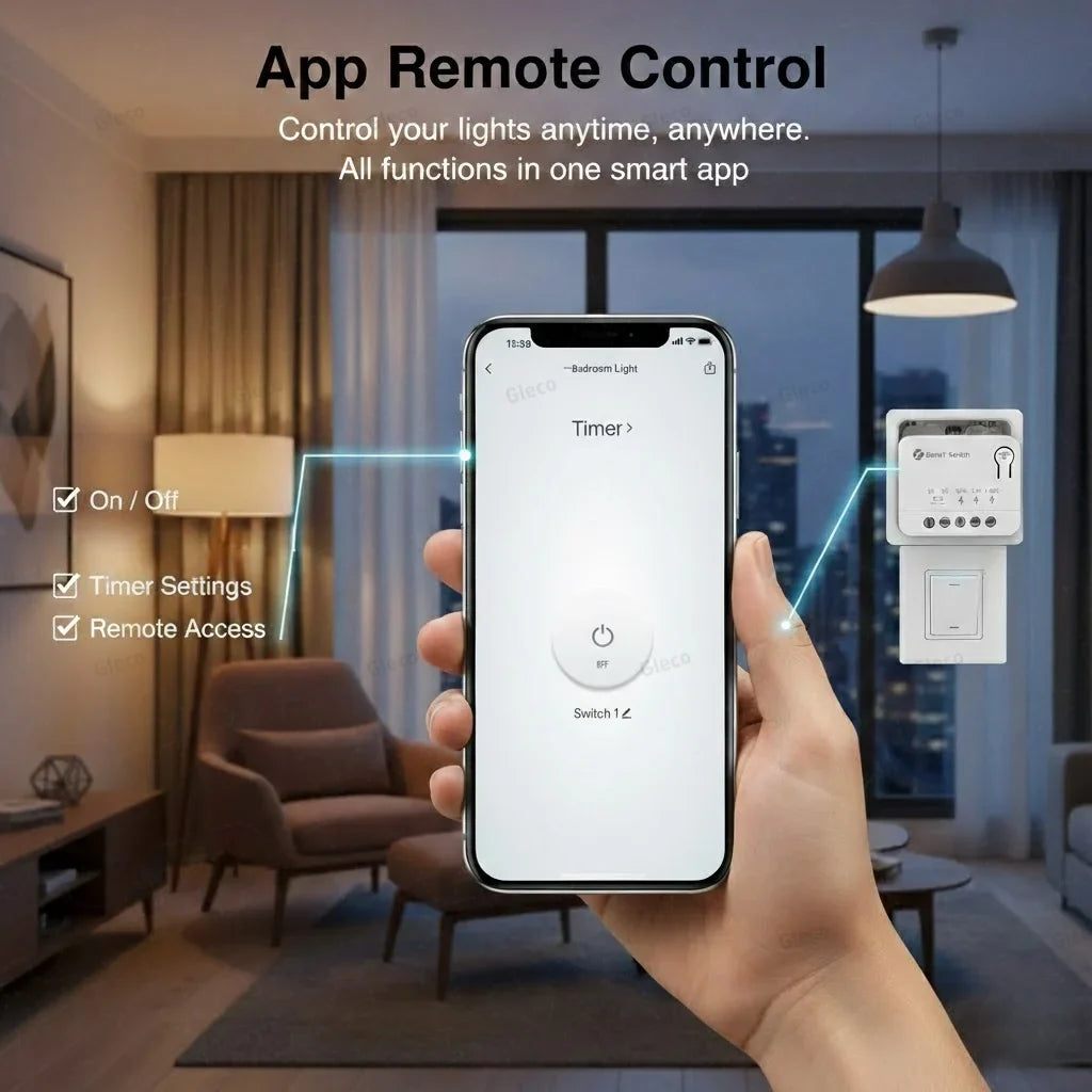Zigbee Smart Switch Module Mini 10A/16A Optional 1/2 3Channel Smart Home Relay Automation Breaker For Tuya Z2M Alexa Google Home