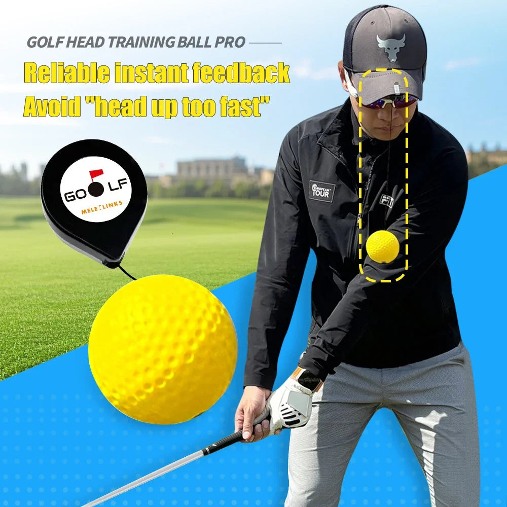 Golf Head Stability Training Tool Portable Retractable Head Posture Correction Practice Golf Training Accessories Drop Shipping