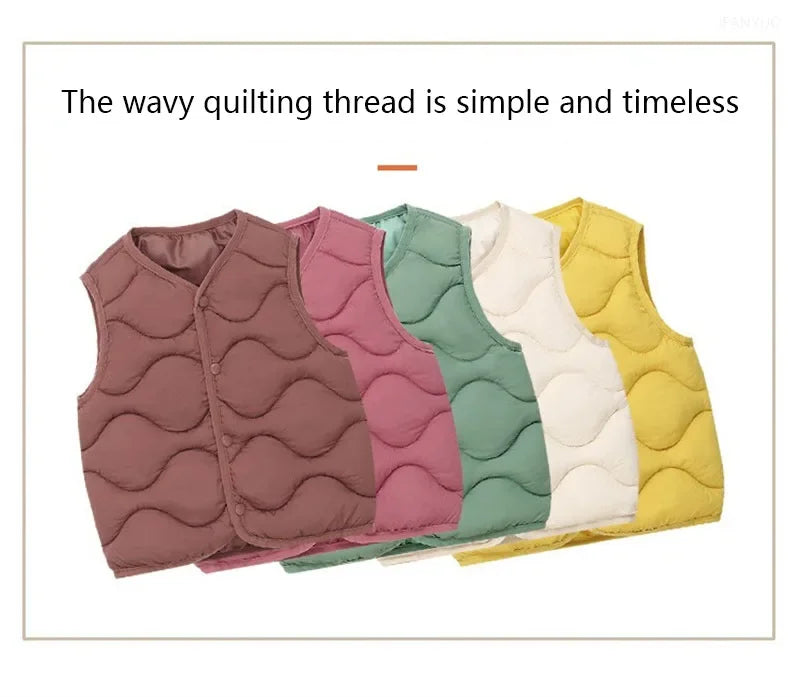 Kids Winter Vest – Warm Outdoor Padded Waistcoat