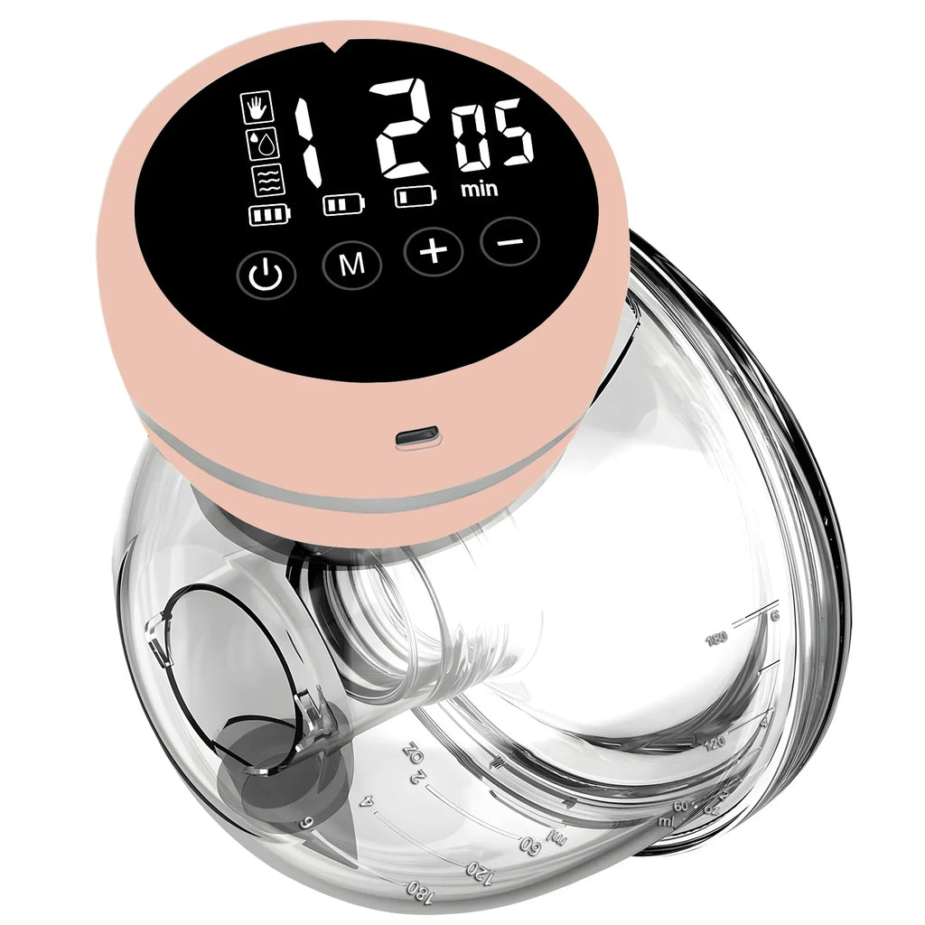 Wearable Breast Pump Electric 4 Modes 9 Gear Smart USB Charge Milk Collectors Portable Breast Milk Pump Machine with LED Screen