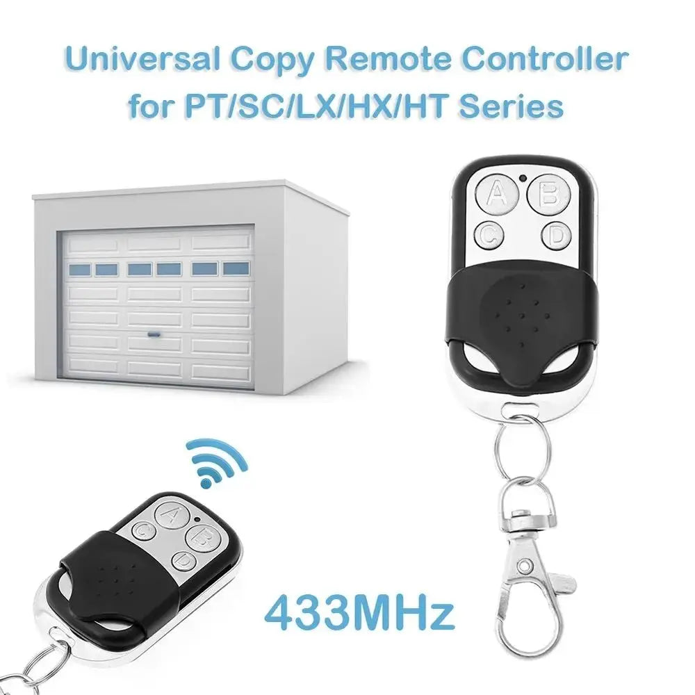 1~5PCS Universal 4 Buttons Garage Door Opener Remote Control 433MHZ Clone Fixed Learning Rolling Code Duplicator Garage