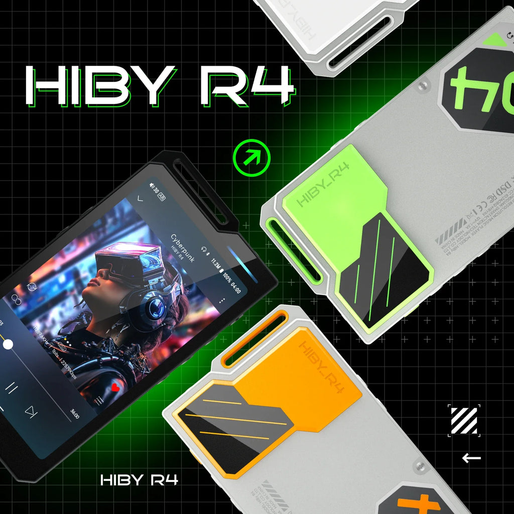 HiBy R4 Android 12 HiFi Music Player Bluetooth WiFi DSD256 MQA 16x USB DAC Headphone AMP 11hr 4.7'' ES9018Q2M*4 Snapdragon 665