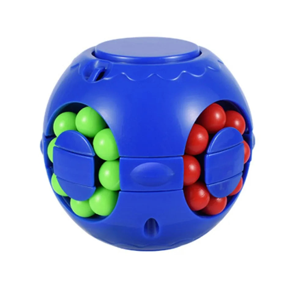 Creative Plastics Magic Bean Cube Spinner Finger Gyro Rotating Ball Finger Spinner Gyro 3D Stress Relief Toy