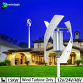 Generator 10KW Wind Turbine Vertical Axis Maglev Plant High Voltage 10000w 24V 48V With Hybrid Charge Controller For Home Use