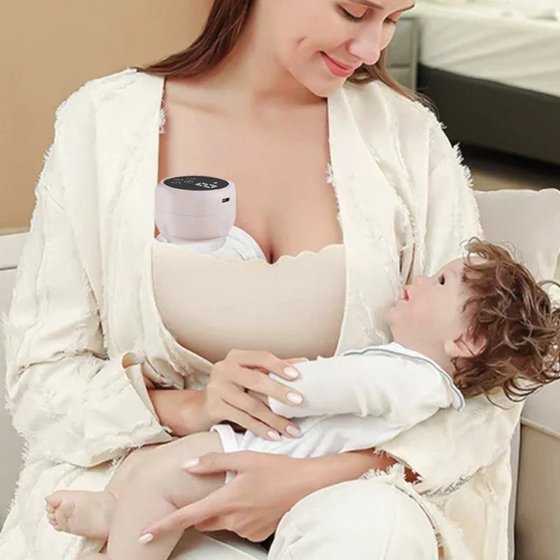 2pcs/set Wearable Electric Breast Pump Painless Double-Sided, Fully Automatic, Hands-Free Breast Collector for Breastfeeding