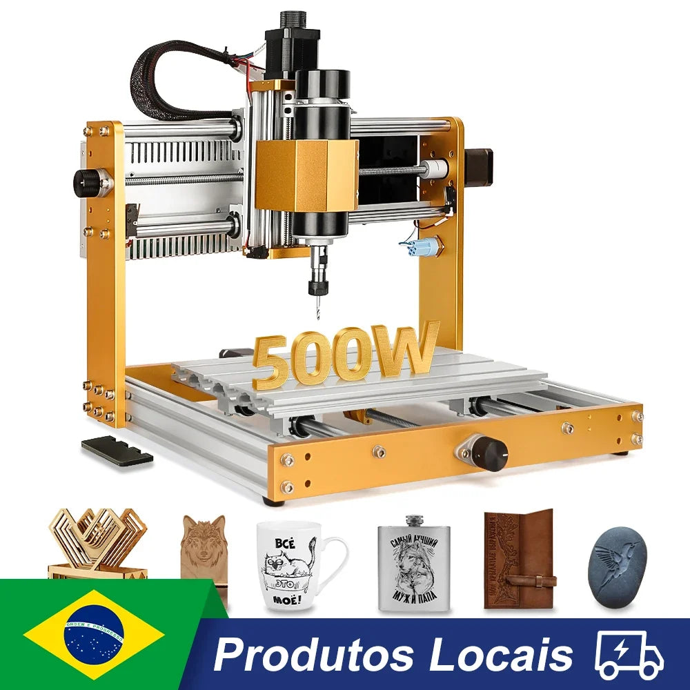 3018Pro Max CNC Router Machine – 500W All-Aluminum DIY Milling Engraver