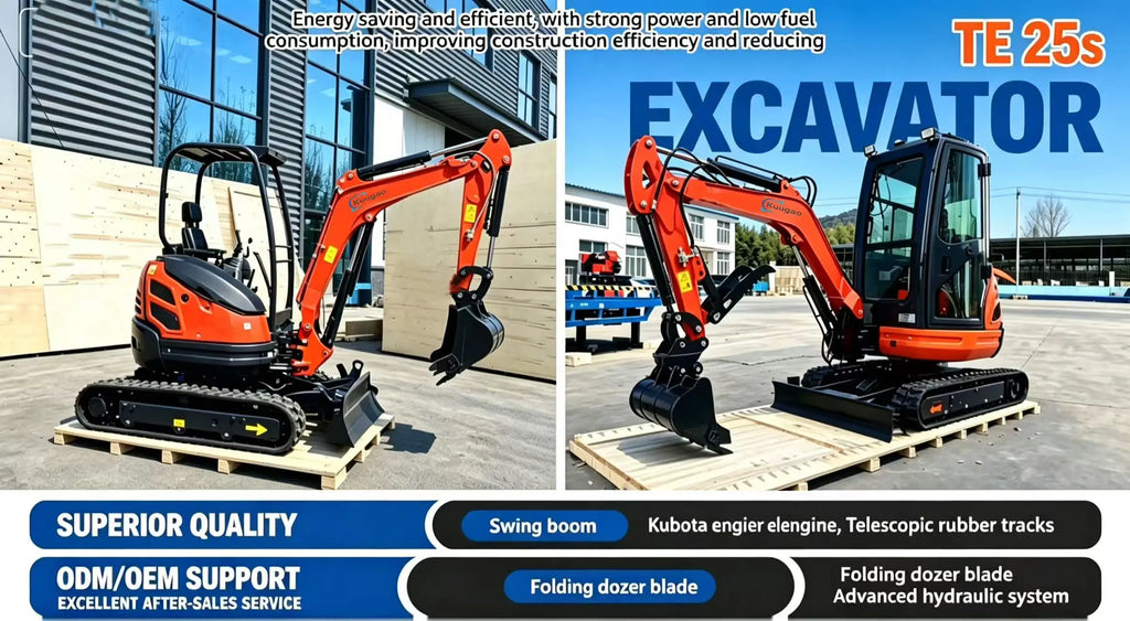 2.5 Ton Mini Excavator – CE-Certified Compact Crawler Digger for Construction