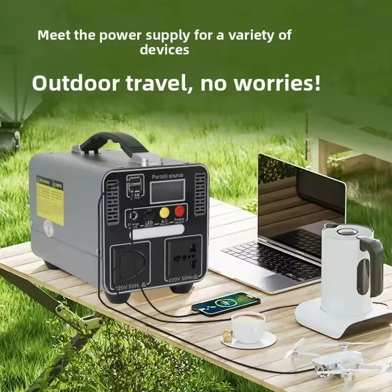 166.5wh/333wh Portable 220v Outdoor Power Bank with Large Capacity for Self-Driving, Camping, and Emergency Backup Power Storage