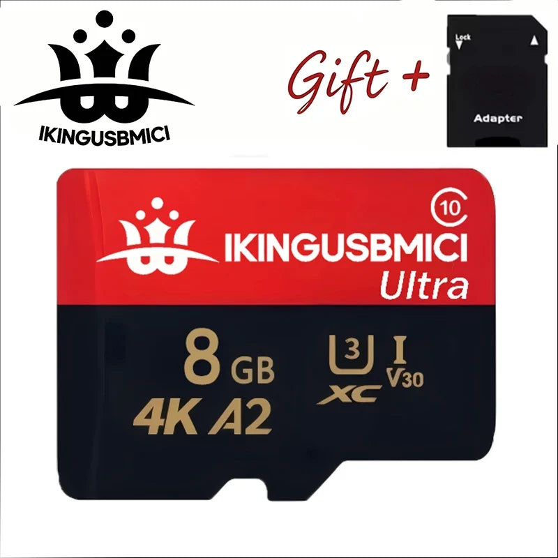 Micro SD Card Mini Memory Class 10 High Speed 256GB 4K Ultra- HD Video A2 TF Flash Card MicroSD for Xiaomi Camera Phone Drone