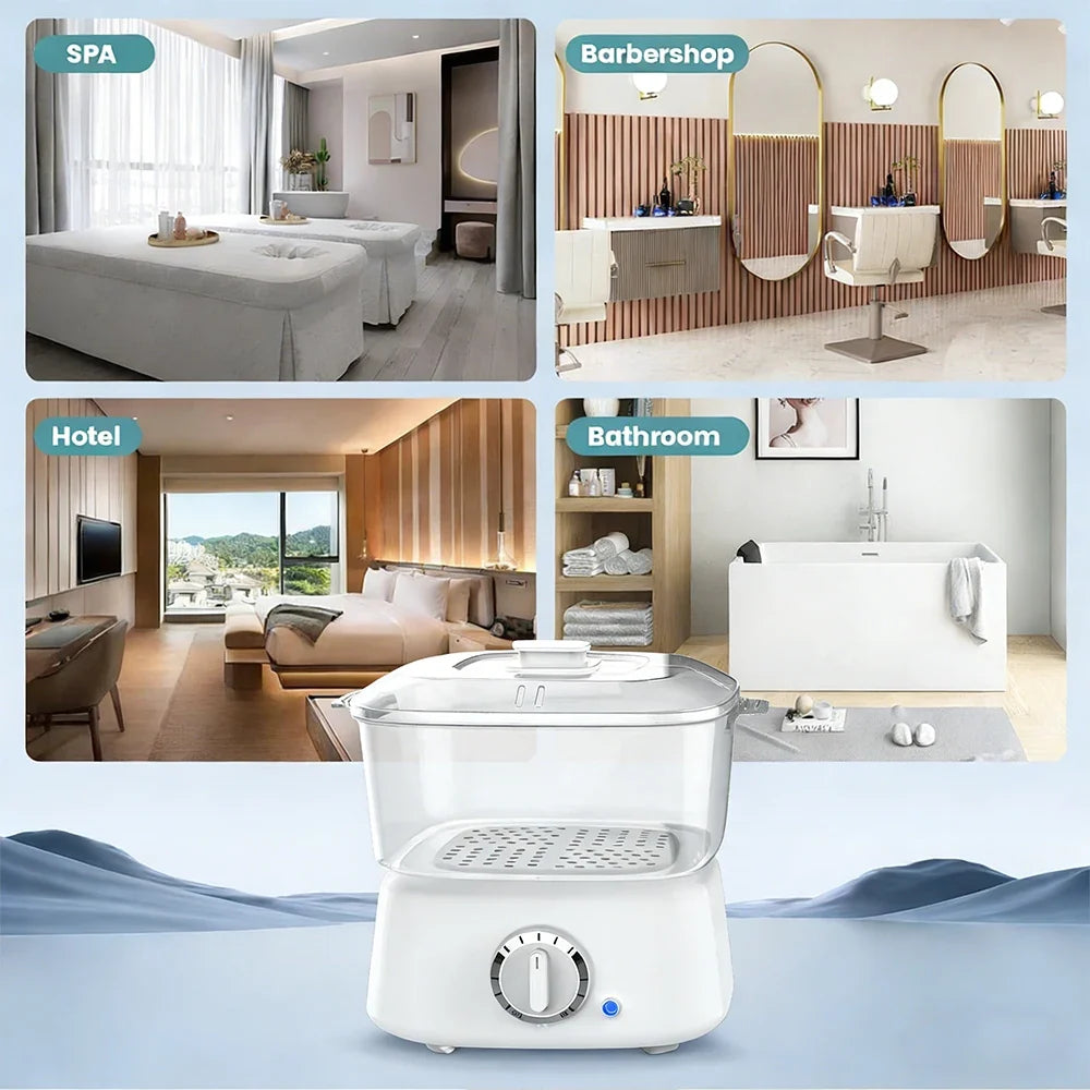 Portable Hot Towel Warmer Rapid Heating Towel Steamer for Holding 12 Mini Wet Towels Small Towel Heater for Bathroom Spa,Salon