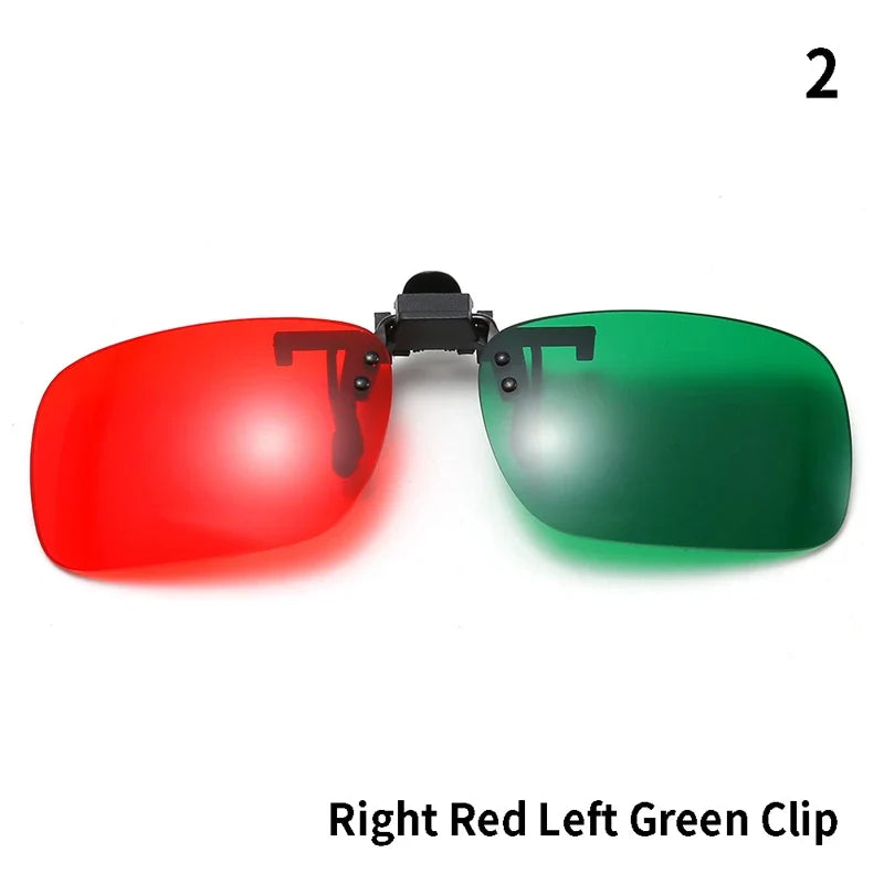 Wholesale Red Blue Green 3D Glasses Black Frame For Dimensional Anaglyph Movie TV Glasses For 3D Movies
