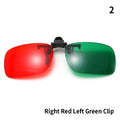 Wholesale Red Blue Green 3D Glasses Black Frame For Dimensional Anaglyph Movie TV Glasses For 3D Movies