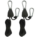 1/2/4/6/8/10/12/14/16pcs Hanger Pulley Ratchets Kayak Rope 1.6M Rope Pulley Ratchet Locking Hanger Sky Curtain Tent for Camping