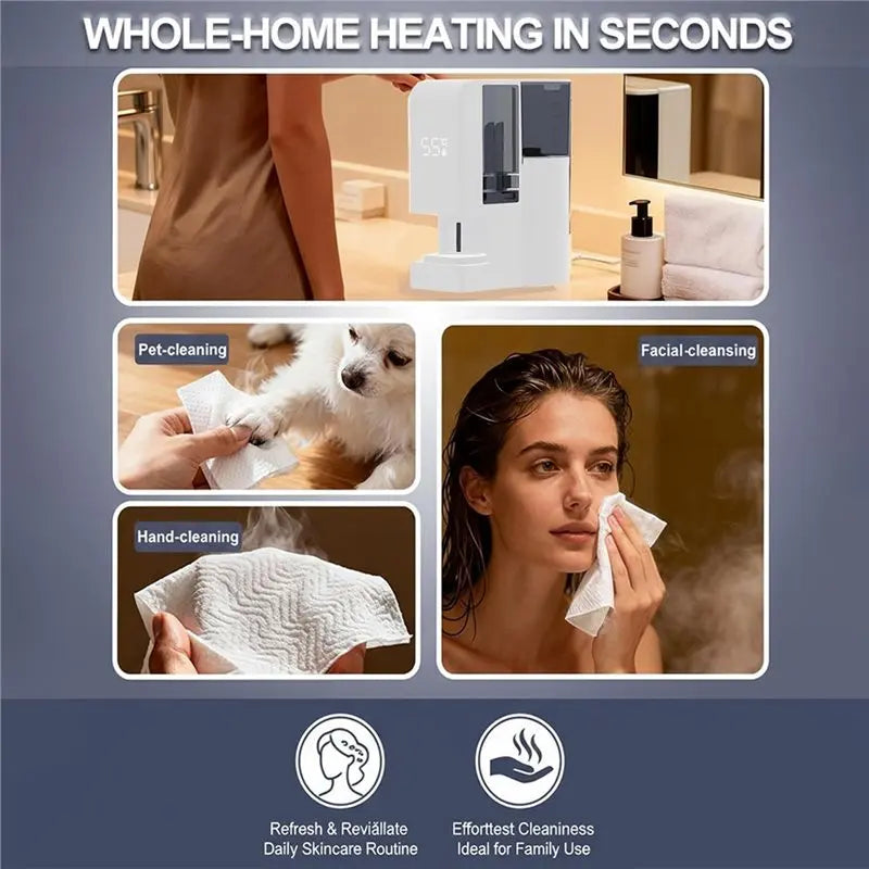 【SELL FAST 】Hot Face Towel Warmer Machine,Automatic Hot Towel Dispenser,131°F Adjustable Constant Temperature