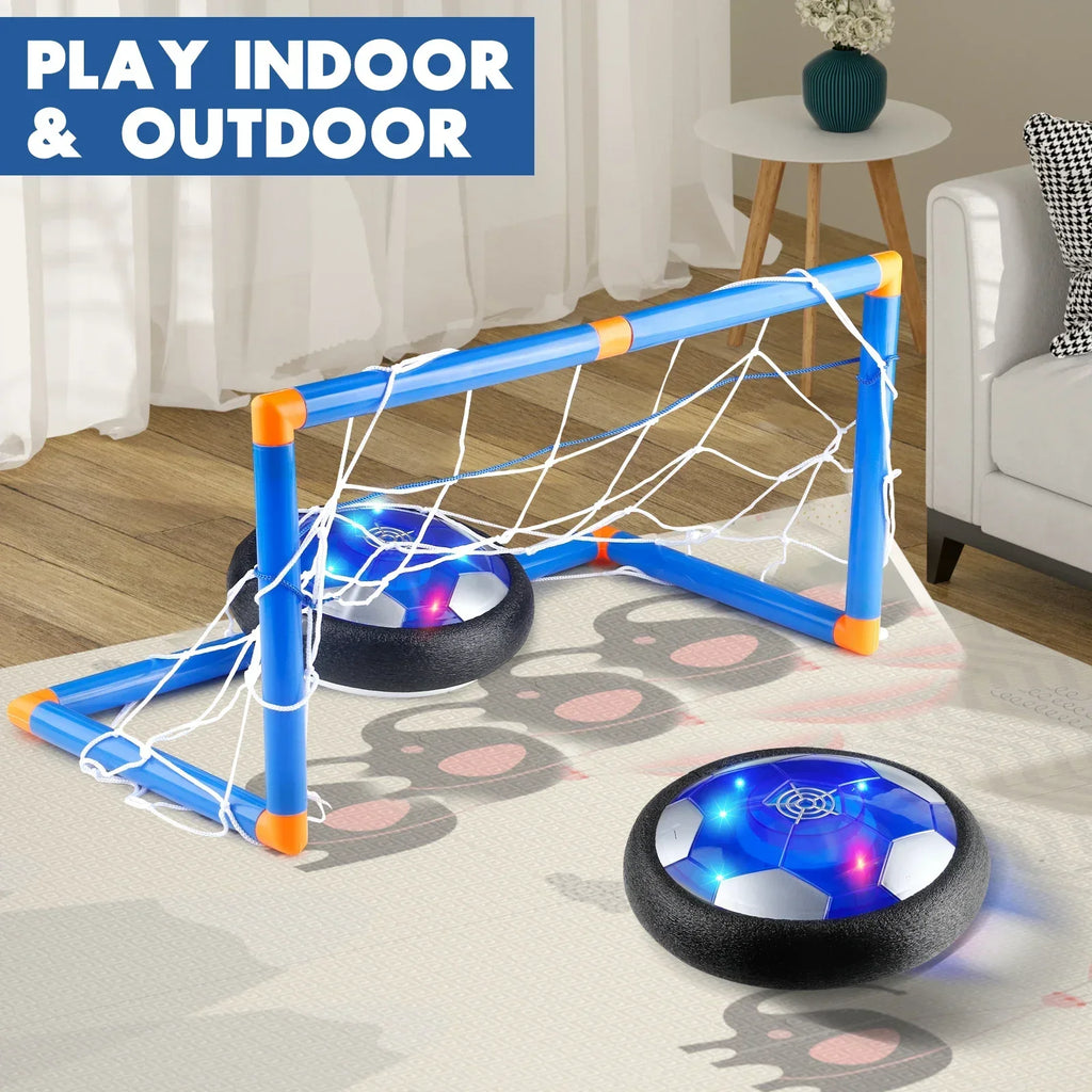 Rechargeable Hover Soccer Ball for Kids - Air Floating Soccer with LED Lights And Foam Bumper Fun Toy for Boys And Girls