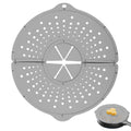 1Pc Silicone Kitchen Splatter Screen Foldable Heat Resistant Oil Splash Guard Drain Board Cover Multi Use Kitchen Frying Pan Lid