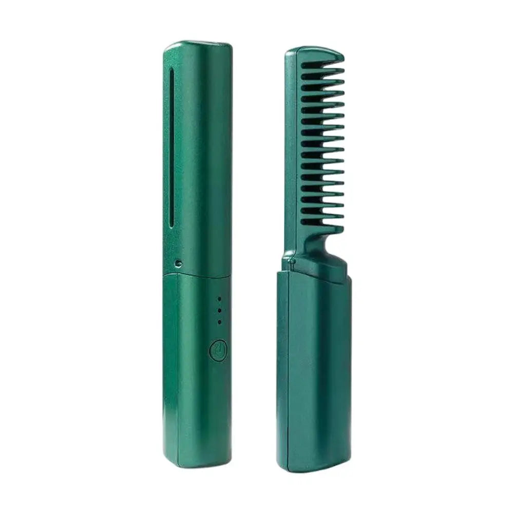 Mini Wireless Hair Straightener - Rechargeable, Negative Ion,Quick Heated, Multifunctional Hair Straightener Curler Styling Tool