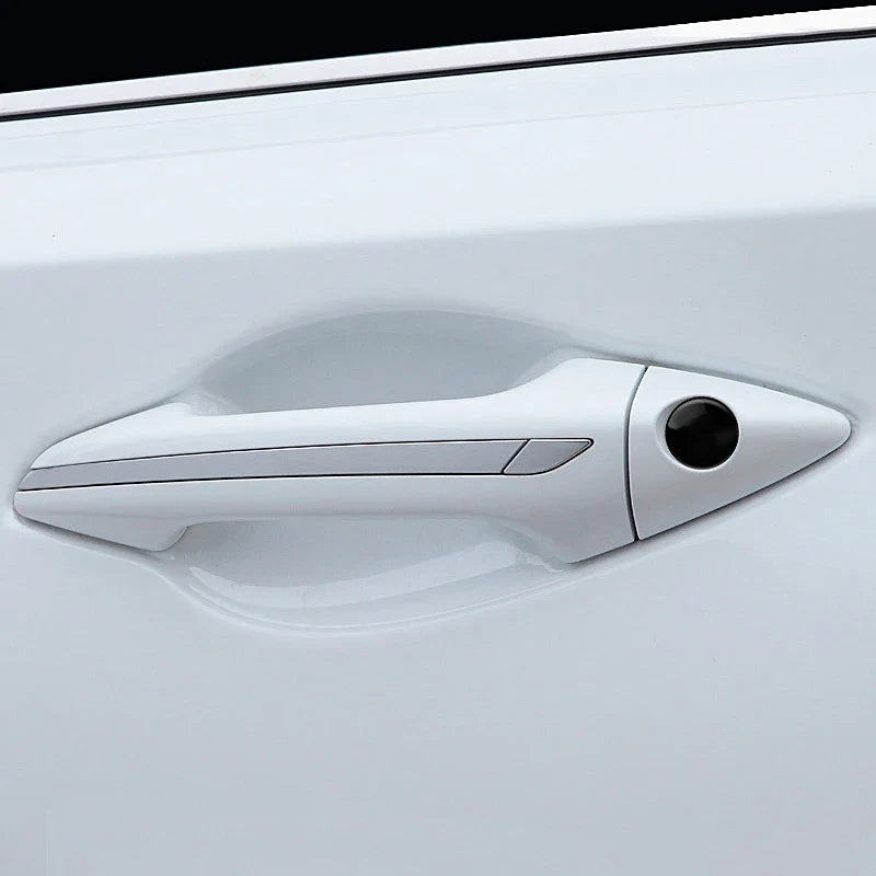4pcs Car Door Keyhole Stickers Auto Door Lock Protection Self-adhesive Decal Universal Car Accessories for BMW X3 X5 E46 E85 E60