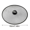 Anti Splash Cover Kitchen Tool Black Splash Screen Anti Oil Pan Oil Splash Cover Fine Hole Button Handle Explosion-proof Cover