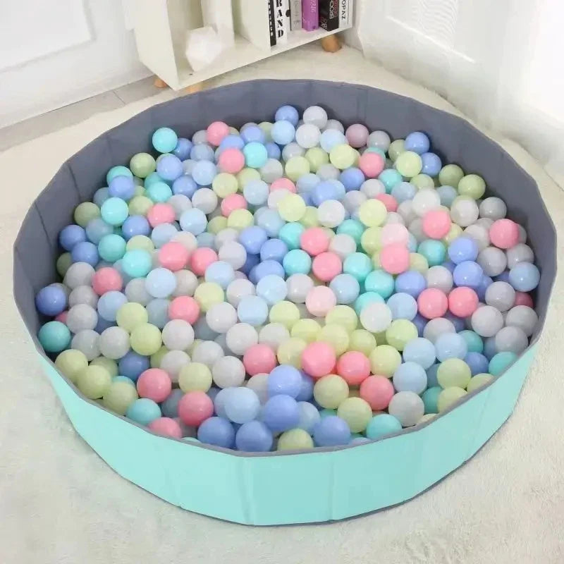 100PCS Colorful Ball Pit Balls Soft Plastic Ocean Balls Indoor Outdoor Play Tent Playhouse Baby Eco-Friendly Stress Air Ball Toy