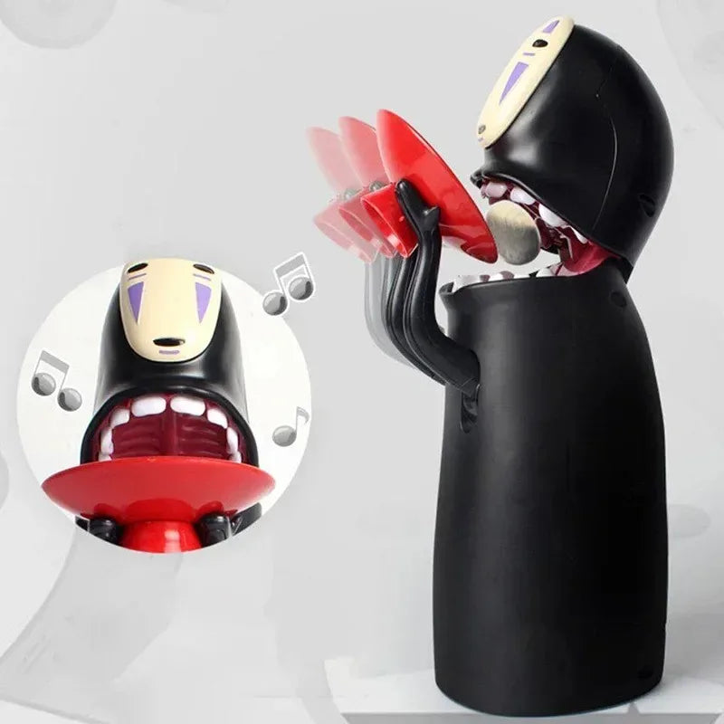 Anime Cartoon Model Figure Toy Piggy Bank Automatic Coin Eating Cool Bank for Boys Girls Funny Money Box Birthday Holiday Gift