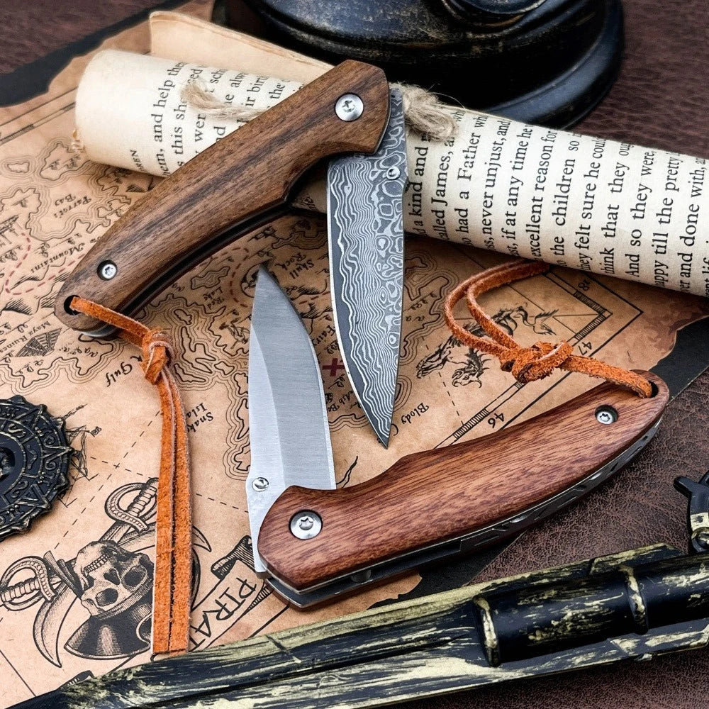 High-Quality Folding Knife for Everyday Use, Outdoor Camping, On-the-Go—Survival, Hiking, Cutting, and Adventure Tool—Great Gift