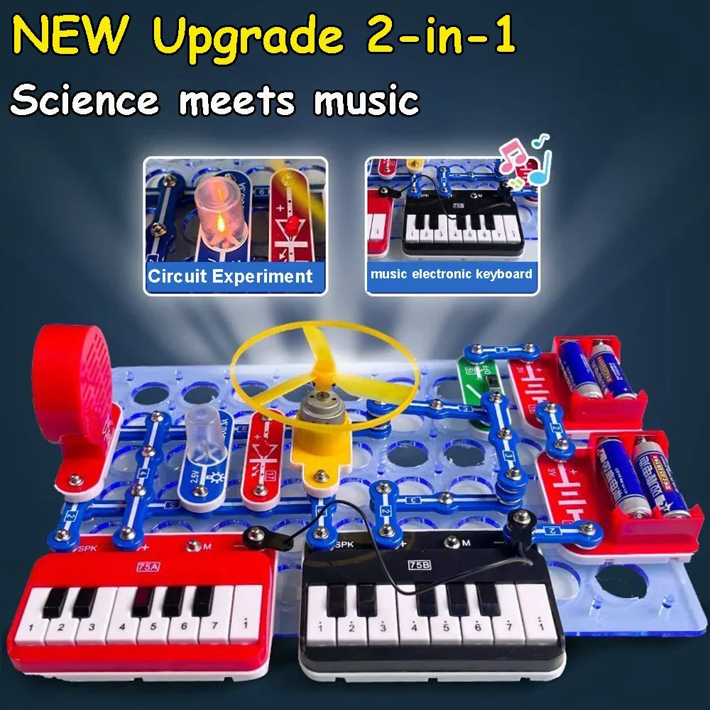 Science Kits For Kids Electronic Keyboard Circuit Learning Kit For Students Toys STEM DIY Electronic Kits
