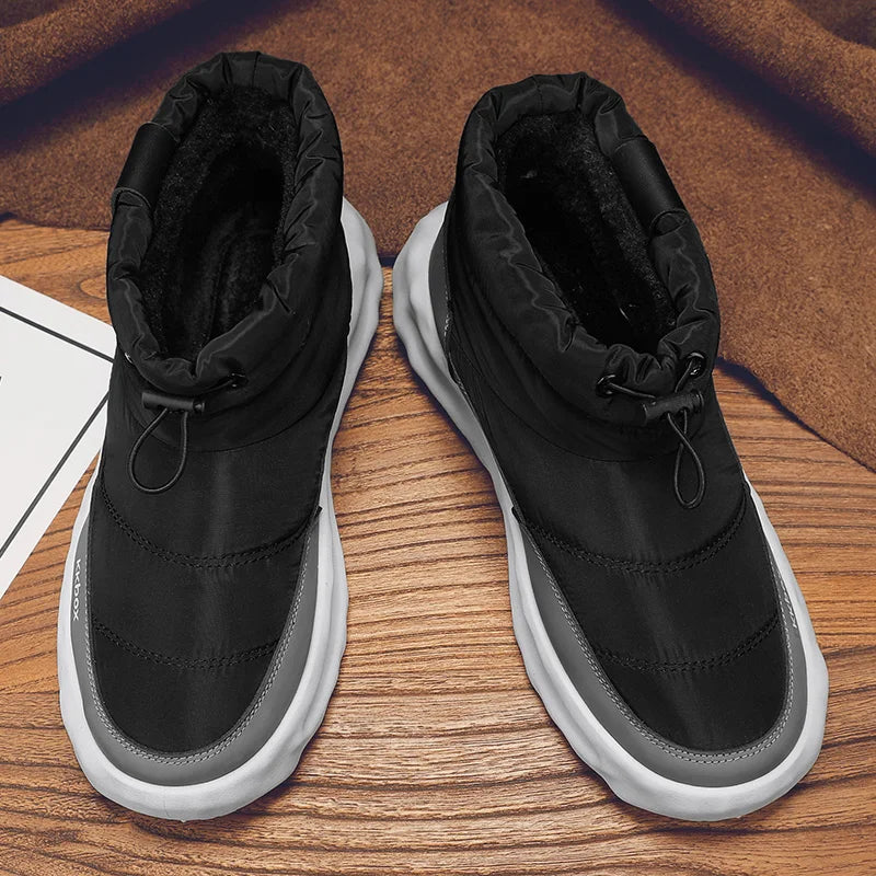Men's Winter Velvet Ankle Boots, Warm Stylish Winter Shoes