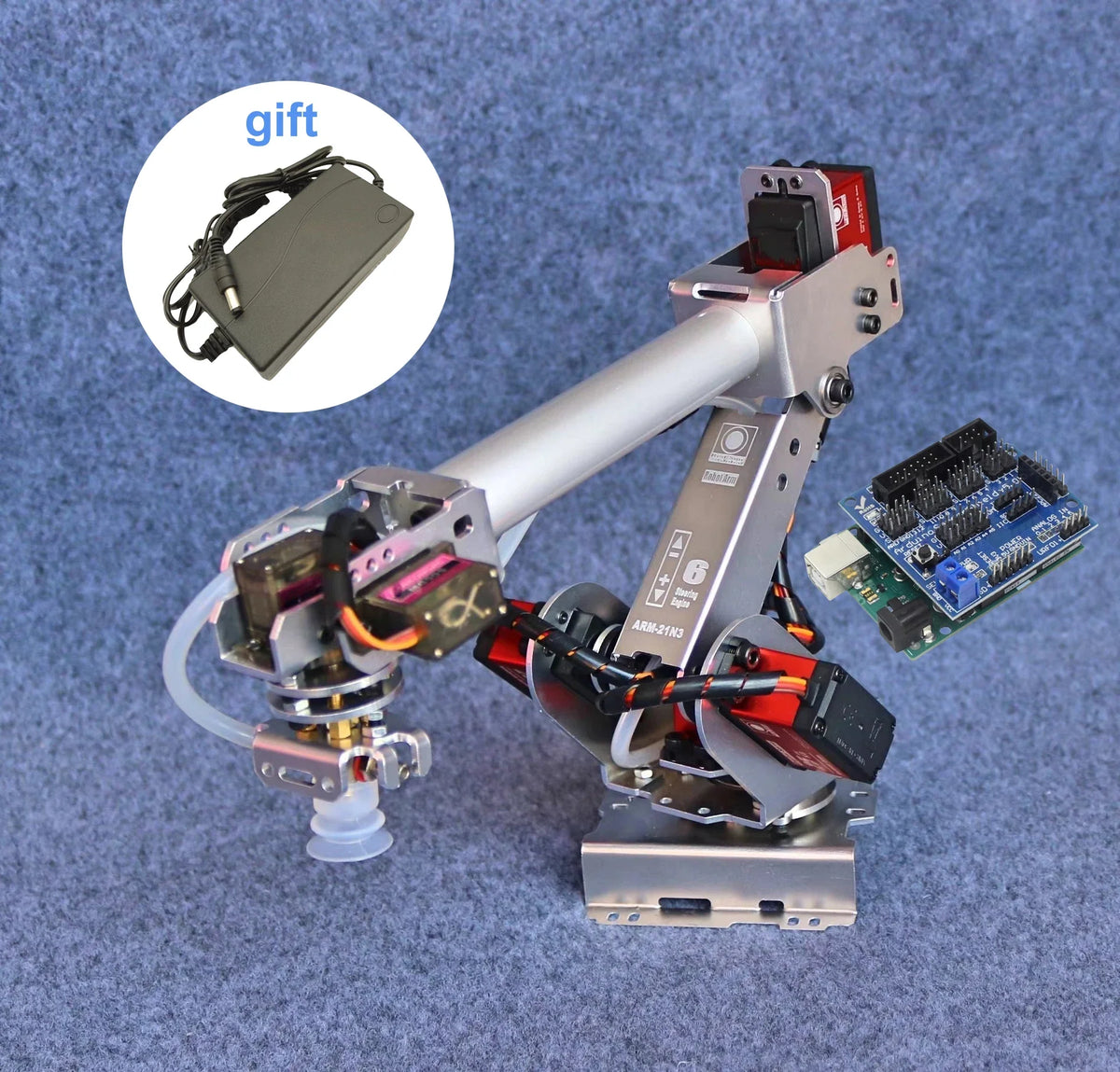 6 Axis Robot Arm With 6pcs Servos For Arduino Robotic Arm Model Multi-Axis Manipulator Robot Model