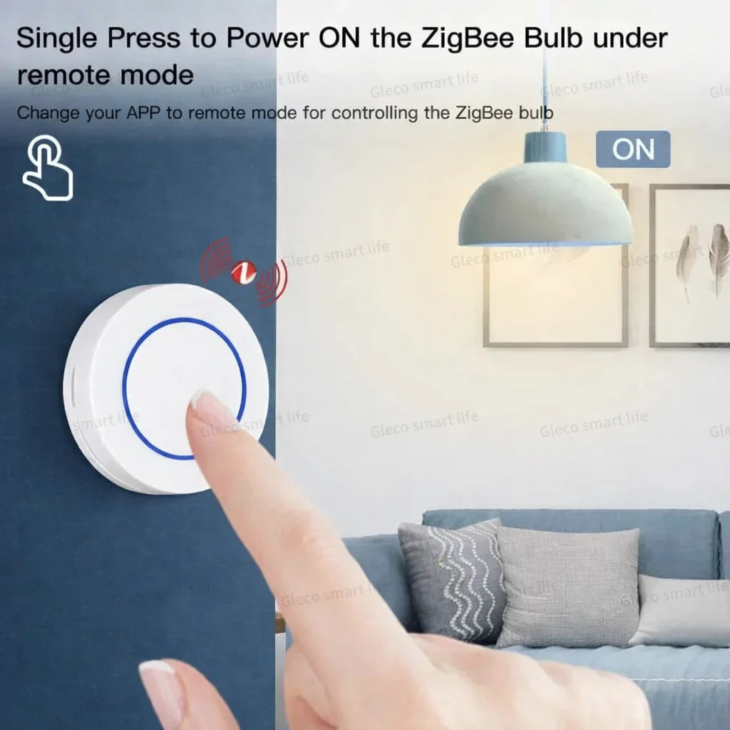 Zigbee Smart Push Button Wireless Scene Switch Home Automation Scenario Controller Battery Powered Work With Zigbee2MQTT Ewelink