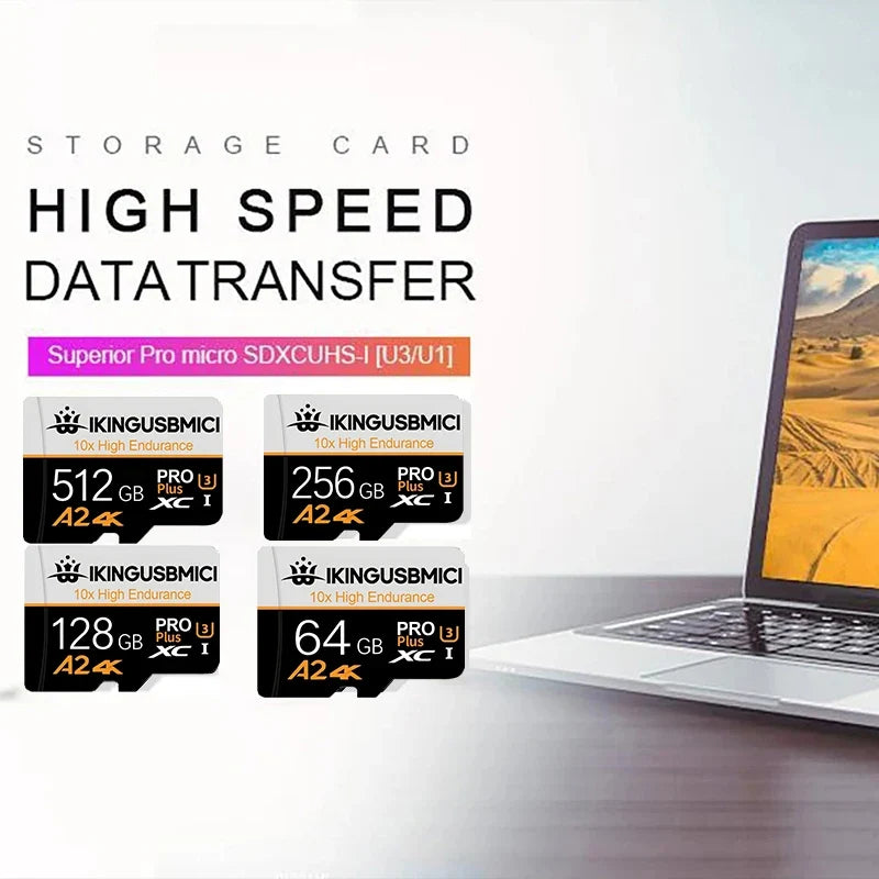 Speed Boost SD Cards Micro TF Card Memory Card TF Cards 32GB 128GB 256GB A1 Ultra HD Ultra HD High Speed for PC Drone Tablet