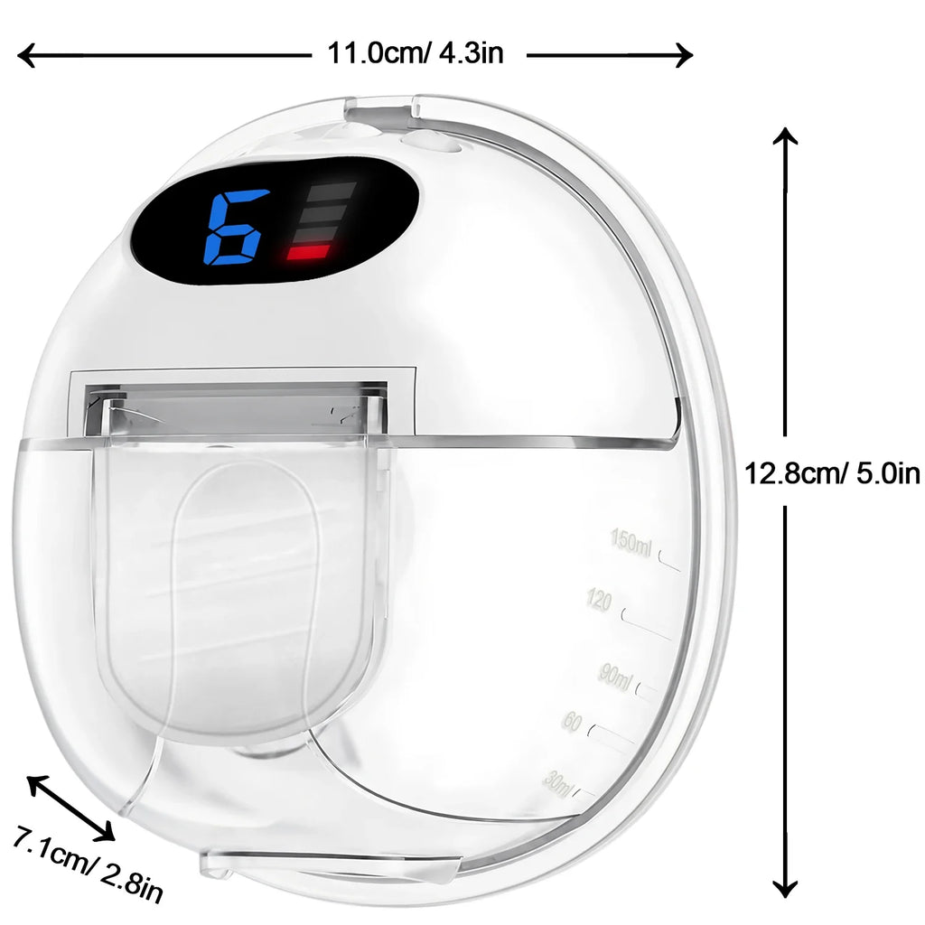 Wearable Wireless Hands Free Electric Breast Pump, New Upgraded Breast Massage Lactation Pump, BPA-Free Breastfeeding Milk Pump