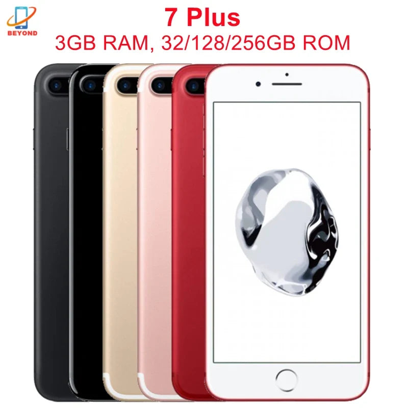 Apple iPhone 7 / 7Plus 32GB 128GB 256GB ROM 4.7'/5.5' IPS LCD 12MP 4G LTE Quad Core IOS NFC Original Unlocked Mobile Phone