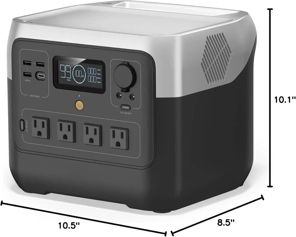 Portable Power Station RIVER 2 Pro, 768Wh LiFePO4 Battery, 70 Min Fast Charging, 4X800W (X-Boost 1600W) AC Outlets,, Customized