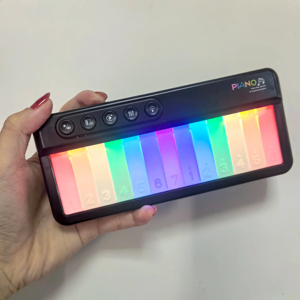 Children Electronic Piano Toy Electronic Kids Keyboard Touch Screen Light Piano Toy Portable Musical Instruments Educational