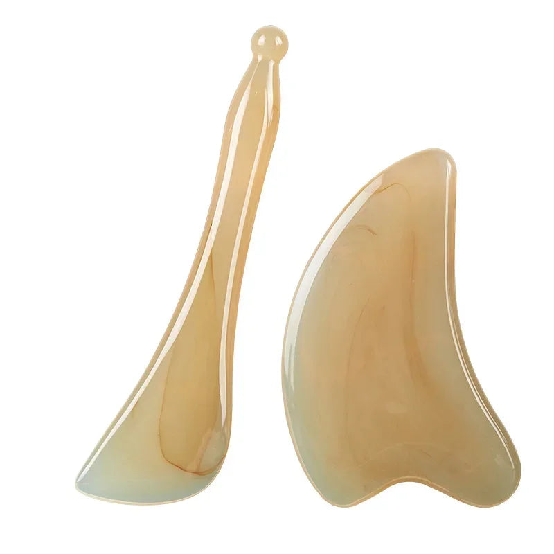 1pc/2pcs Facial Massage Tools, Massage Scraper, Gua Sha Board, Facial Massage Stick, Shaving Pad For Face & Scalp Massage Relax