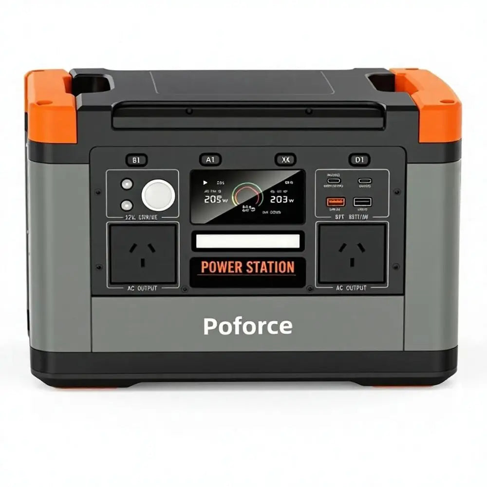 1500W 1008Wh LiFePO4 Solar Generator Portable Power Station for Home Backup Emergency Camping RV  3000W Peak Pure Sine Wave