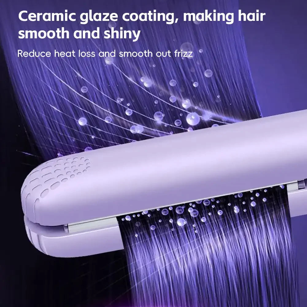 Cute Mini Travel Hair Straightener EU/US Portable Hair Styling Iron Bangs Styling Hair Iron Set Curl Ends Hair Clip Hair Beauty