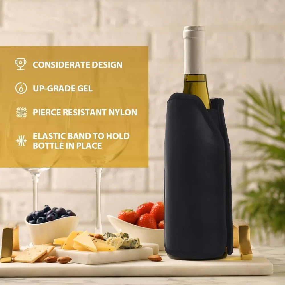 Wine Cooling Holder Ice Bag Jelly Picnic Beverage Nylon Wine Cooler Sleeve Soft Drink Rack Bar Tools For Beer Champagne Bucket