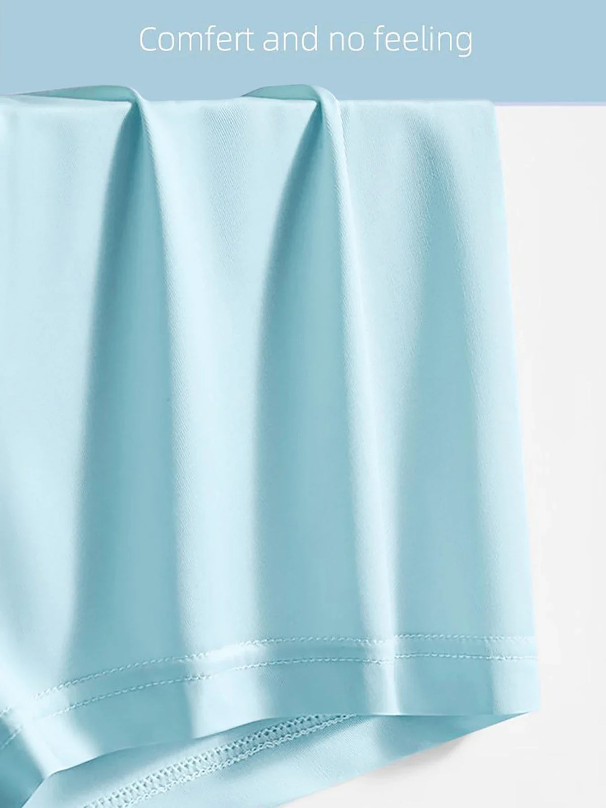 4 Pieces of Men's Underwear Fashion Trend Ice Silk Material Multi-Size 4 Color Combination Men's Boxer Briefs