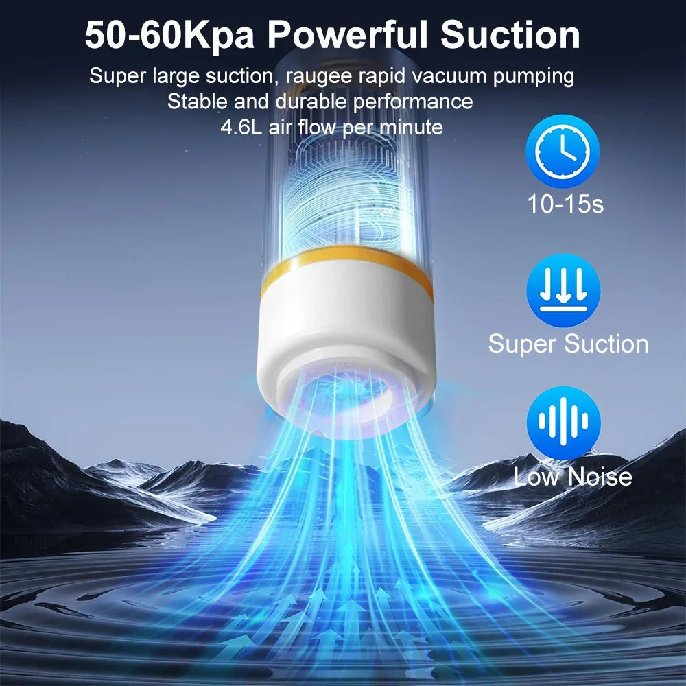 Mini Electric Air Pump USB Rechargeable Automatic Vacuum Compression Machine for Food Fresh-Keeping Storage Bags Vacuum Pump