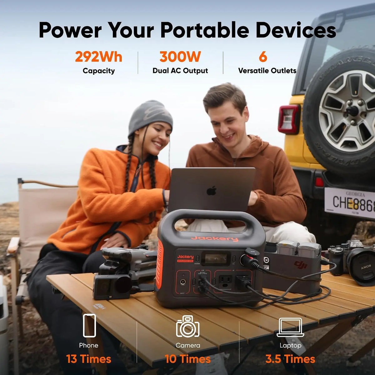 Explorer 300 Portable Power Station,292Wh | Backup LiFePO4 Battery, Solar Generator for Outdoors, Camping, Travel,, Custom