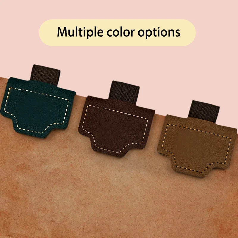 High appearance magnetic bookmark, creative and fresh, student double-sided magnetic bookmark with pen clip