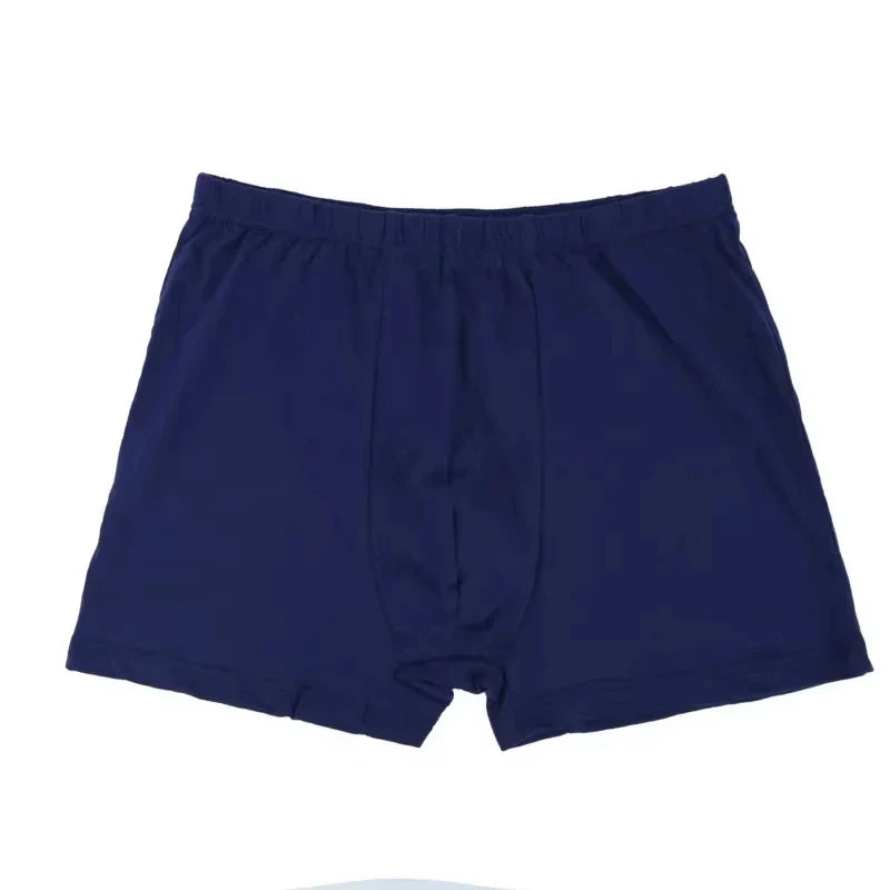 4Pcs 100% Cotton Men's Boxer Briefs Plus Size 8XL-10XL Loose Fit Underwear Big Tall Soft Breathable Anti-Chafing Men Underpants